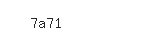 Captcha: 7a71