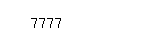 Captcha: 7777